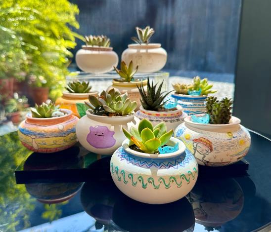 史前小陶器盆栽 DIY