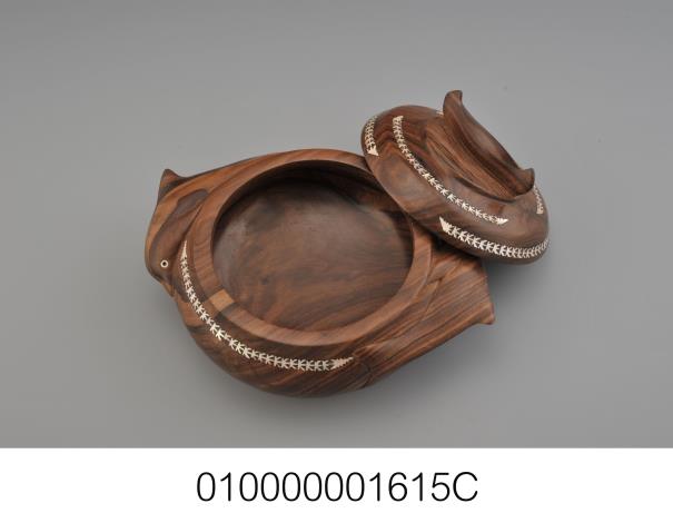 索羅門帶蓋木碗