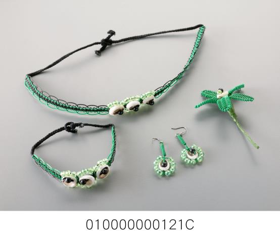諾魯綠色飾品套組