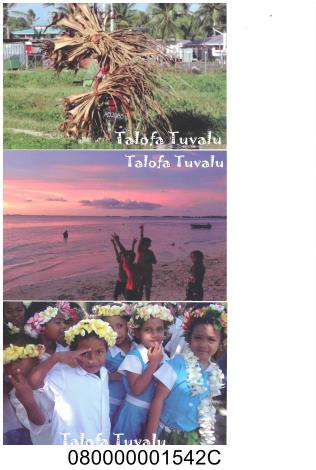 吐瓦魯風景明信片組