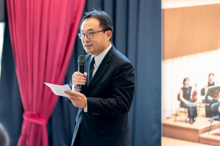 國臺交團長歐陽慧剛表示，國臺交不只是歷史的見證者，更是參與者與書寫者，回望是為了讓樂團更有力量地向前走。