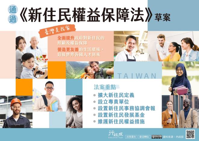 「新住民權益保障法草案」電子圖文說明
