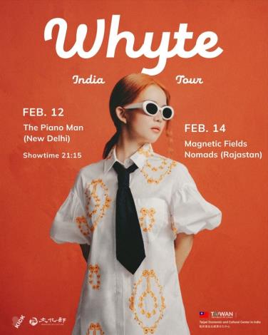 Taiwanese singer-songwriter Whyte to tour India in 2026