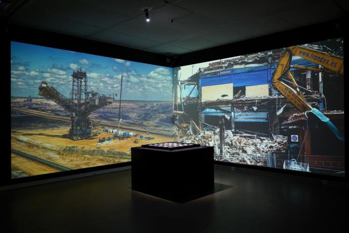'Echoes of the Land' is an interactive installation that investigates the connection between human activity and natural phenomena