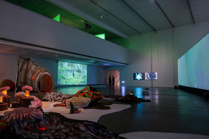 The exhibition ‘The Mountain Algorithms’ is curated by Esther Lu at the Kaohsiung Museum of Fine Arts in 2024