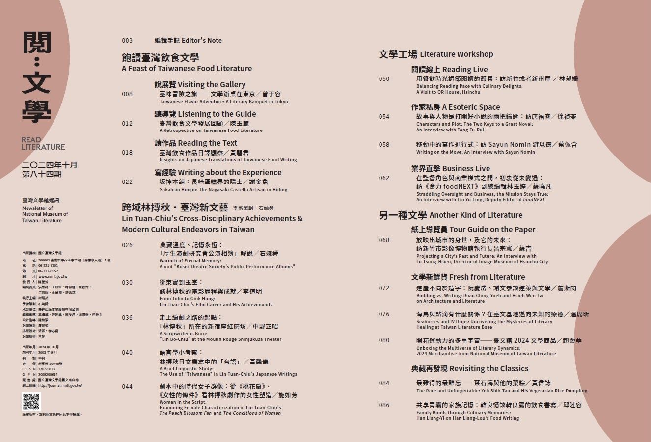 目錄_閱文學84