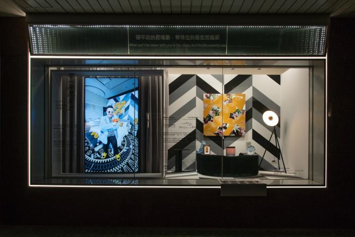 黃舜廷作品〈五橘、花〉於藝術銀行櫥窗展示