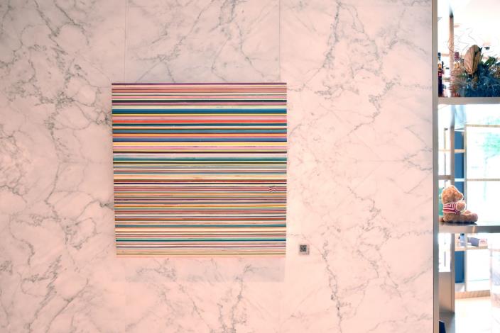李政勳作品〈250 Rectangles〉於酒店內一樓藝術廊道展出