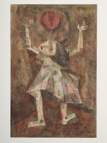 史博館展出修復後的洪救國1961年作品《女童玩球》，是史博館於1963 年主辦 「全球華僑華裔美術巡迴展覽會」的參展作品。