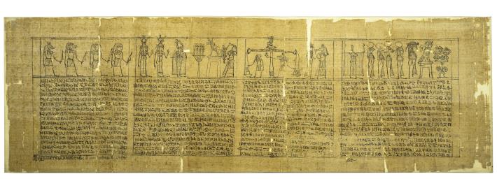 義大利佛羅倫斯國立考古博物館典藏之女子喪葬莎草紙©Museo Archeologico Nazionale di Firenze