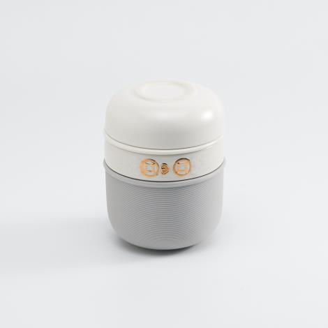 福氣連連行動咖啡組(牙白金)16