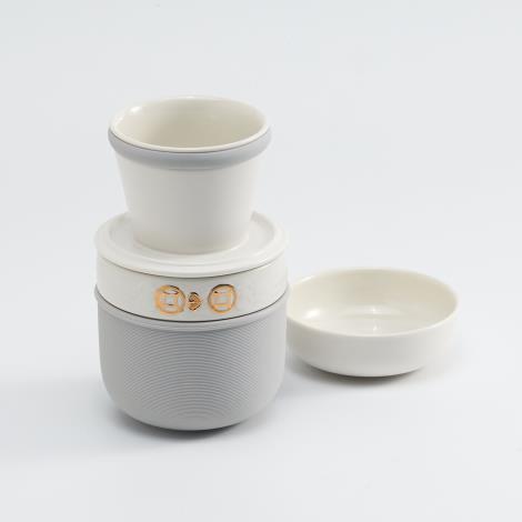 福氣連連行動咖啡組(牙白金)23