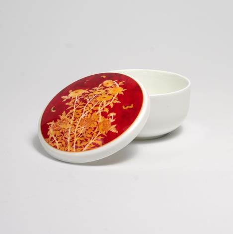 臺華窯_菊骨瓷寶盒_圖二