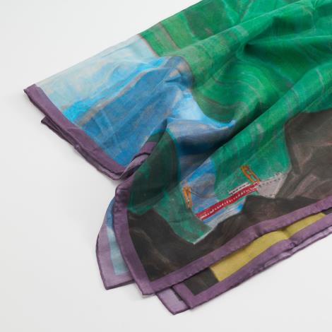 絲巾＿太魯閣之美 秋景3