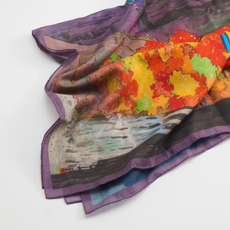 絲巾＿太魯閣之美 秋景4