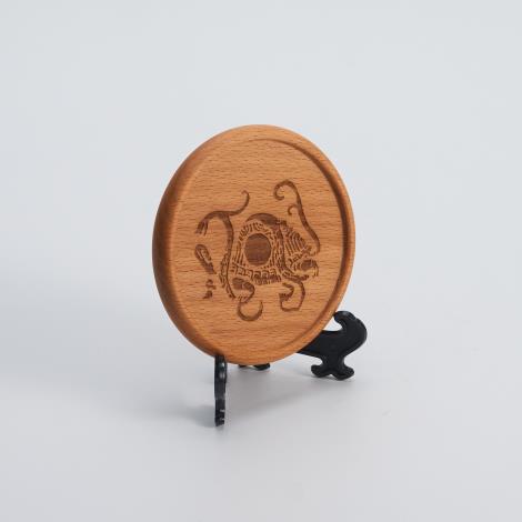 木質杯墊 - 玄武2