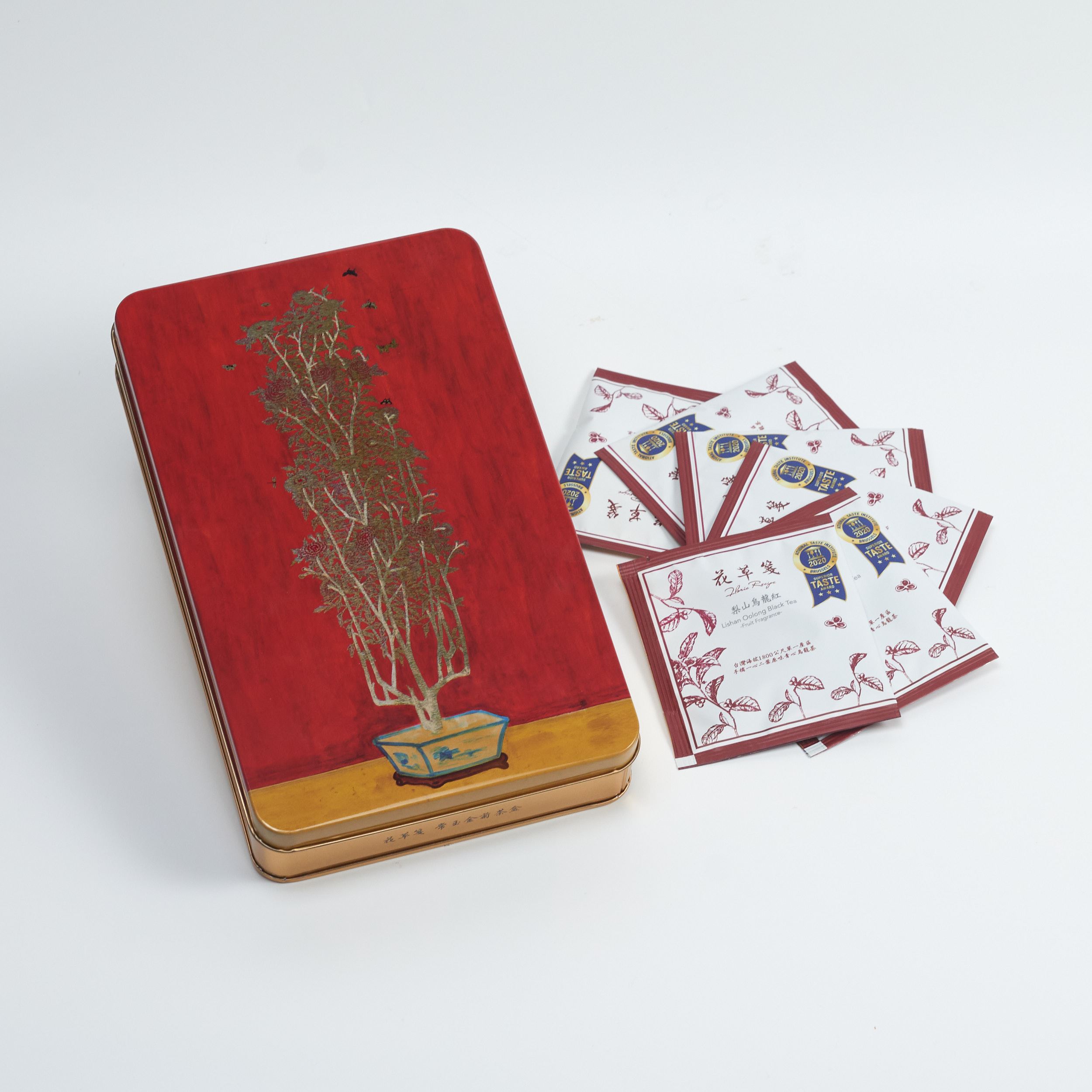 花草箋常玉金菊茶盒5