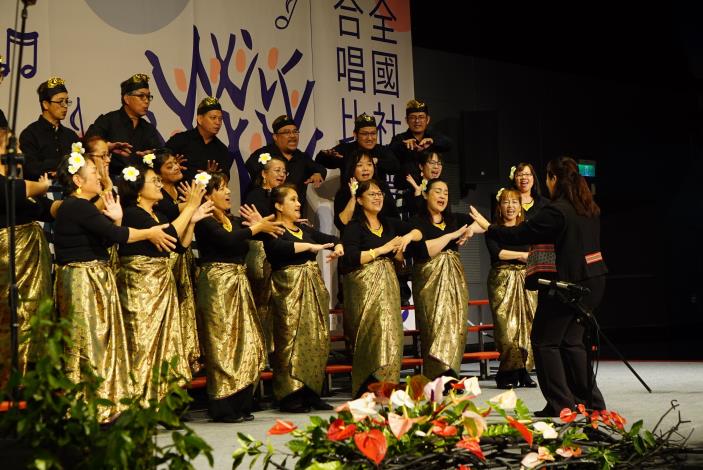 圖一112年度全國社會組合唱比賽「樂齡組-金質獎」得獎團隊-新竹縣泰雅學堂教育協會