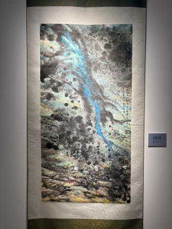 作品「深刻縱谷記痕-馬太鞍巨流後」
