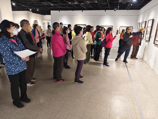 墨雲域境-墨雲畫會聯展-志工導訓現場 (5)