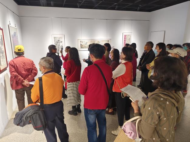 墨雲域境-墨雲畫會聯展-志工導訓現場 (6)