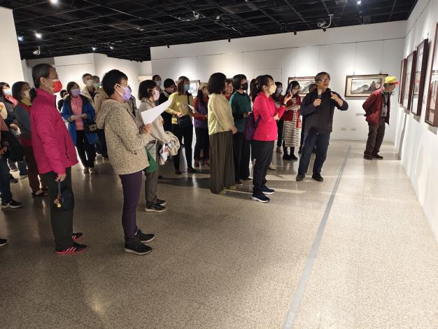 墨雲域境-墨雲畫會聯展-志工導訓現場 (4)