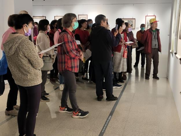 墨雲域境-墨雲畫會聯展-志工導訓現場 (7)