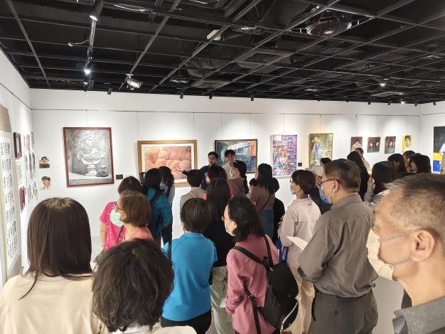 彰化藝術高中師生聯展-志工導訓現場 (1)