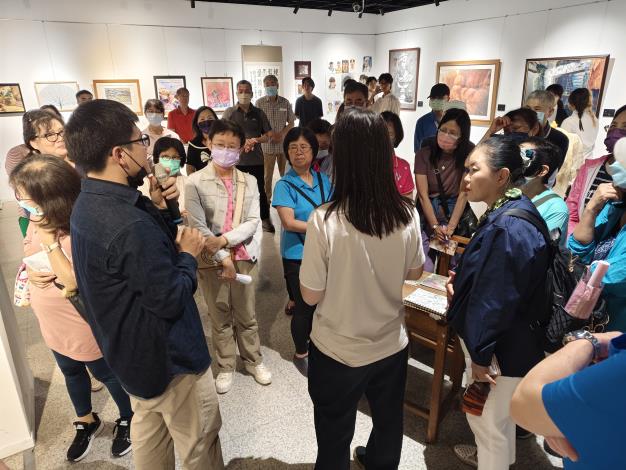 彰化藝術高中師生聯展-志工導訓現場 (8)