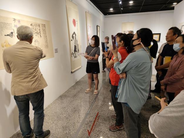 陳永模水墨創作展-志工導訓現場 (12)