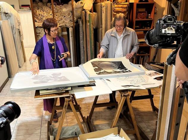 2025年9月拍攝採訪謝里法老師