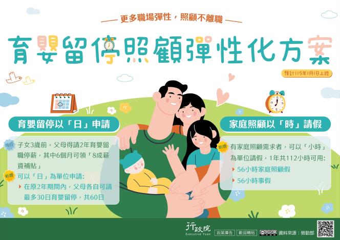 育嬰留停照顧彈性化方案