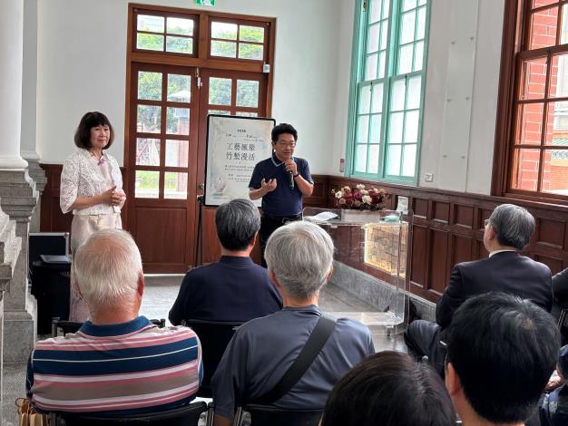 圖6  國立新竹生活美學館葉于正館長在開幕式致詞
