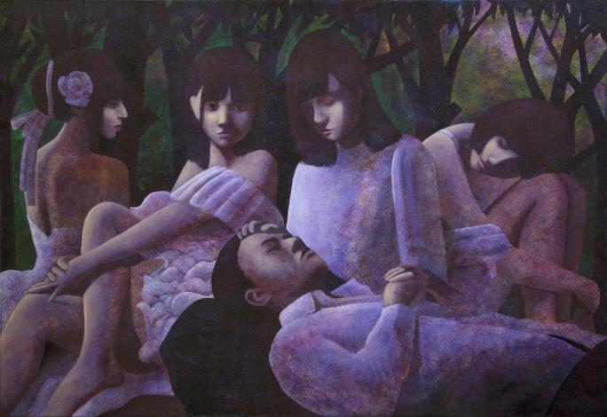 黃奎竣_在另一個世界沉睡III_壓克力_112×162cm_2023