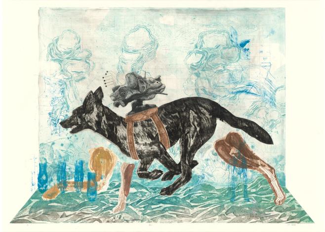 潘奕愷  軍犬一_版畫80x110cm2026