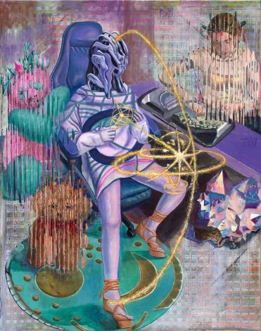 吳家潁 太陽守望者 The Sun Sentinel 壓克力 91x72.5cm 2024