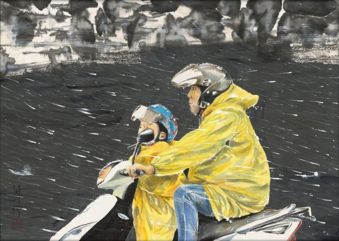 簡川特  雨季-3_水墨66x95cm2025