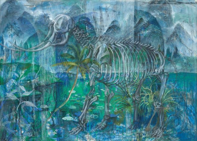巫靜盈  靉靆_水彩79x109cm2025