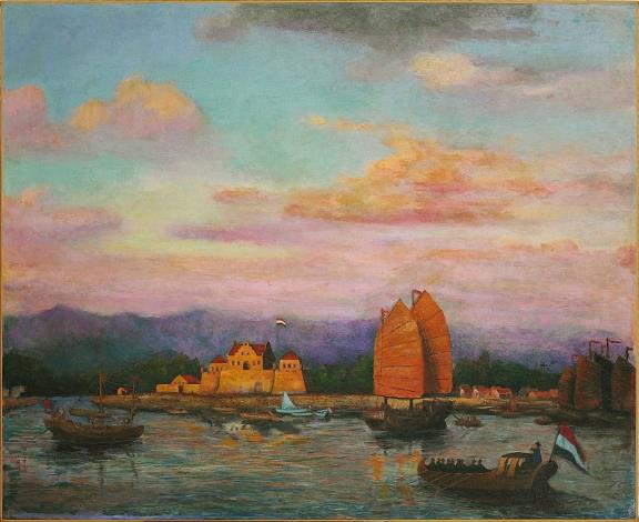 Tokushiro Kobayakawa’s 1935 The View of the Fort Provintia’s Dusk
