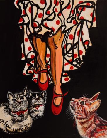 陳持平 裙擺效應 壓克力 30F(72.5x91cm)