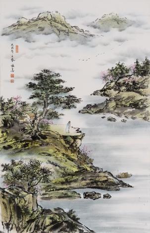 楊麗真-春日遠眺45x70cm2025紙本-RGB-72dpi