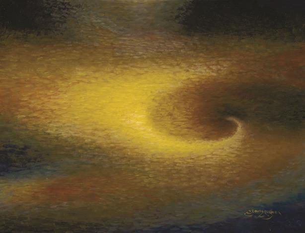 江秋_2024_宇宙 2024-4_油彩／畫布_41 x 53 cm