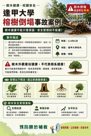 案例一台中逢甲大學榕樹倒塌事故