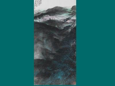 〈陽明春晚〉黃才松_彩墨、紙本