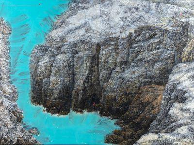 水墨類中山獎_柯驎晏_大隱隱於市_150_x_192_cm_水墨、水彩、壓克力彩、膠彩、宣紙_2025