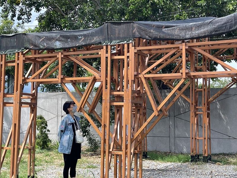 台灣義築協會於舊香蘭遺址上構築的作品。