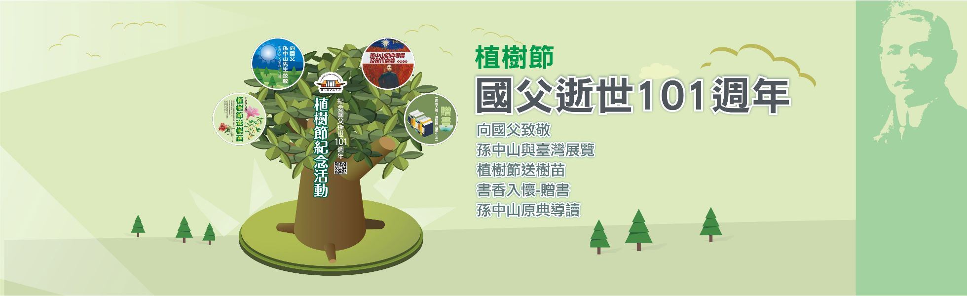 植樹節國父逝世101週年