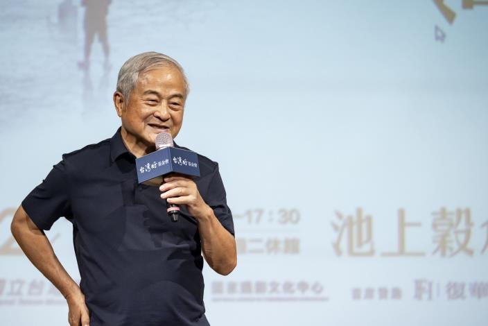 台灣好基金會董事長柯文昌，致詞時特別感謝國立臺灣美術館陳貺怡館長的支持和牽線，讓國家攝影文化中心寶庫裡的珍品來到池上穀倉藝術館，成為《我們 台灣》特展。圖／台灣好基金會提供