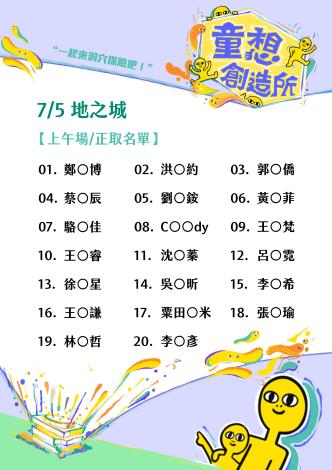 兒未館-地之城-錄取名單-上午.正取v1_工作區域 1