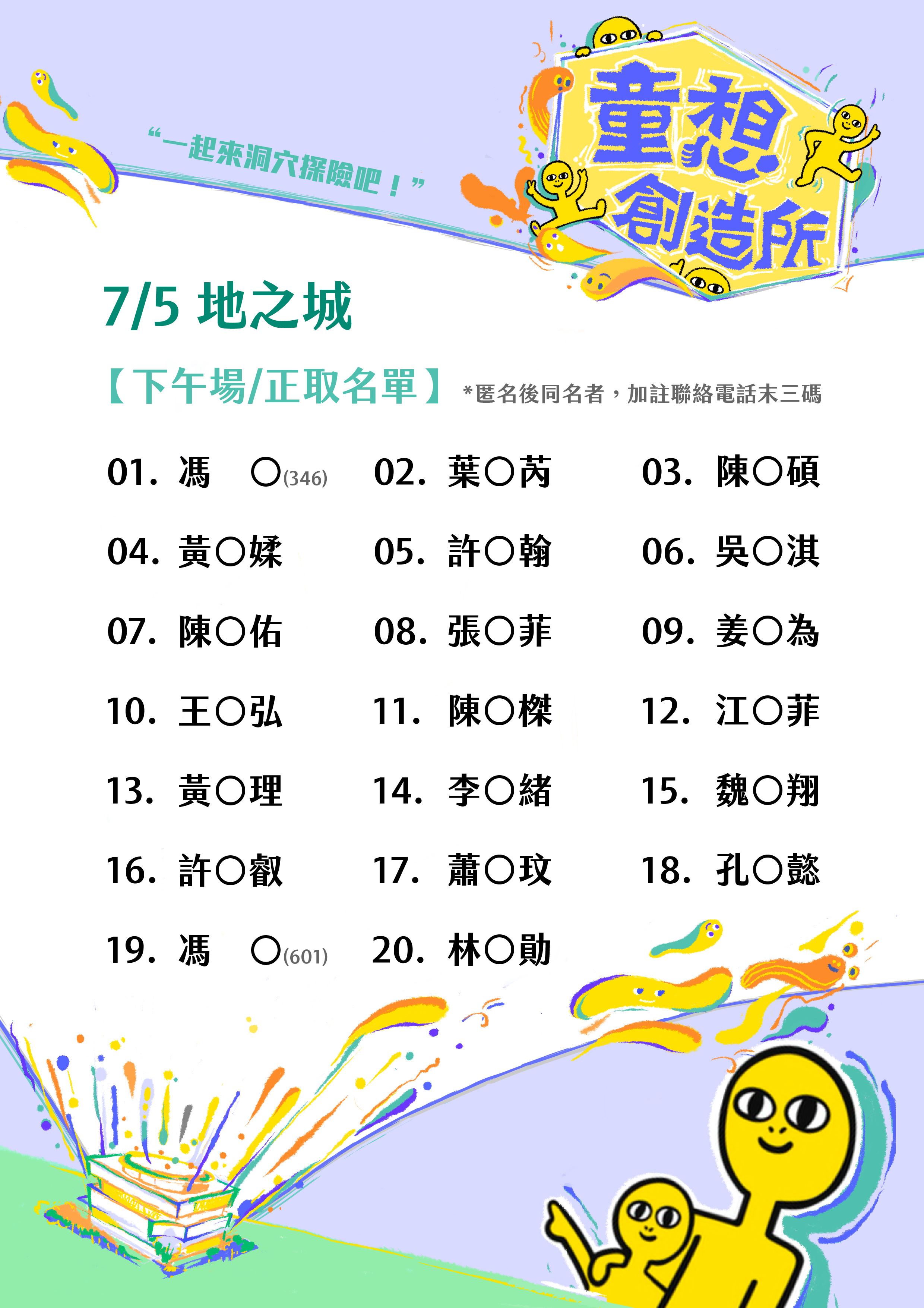 兒未館-地之城-錄取名單-下午.正取v1_工作區域 1